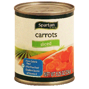 Spartan  sliced carrots 8.25oz