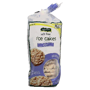 Spartan  14 plain salt free rice cakes 4.9oz