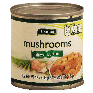 Spartan  button sliced mushrooms 4oz