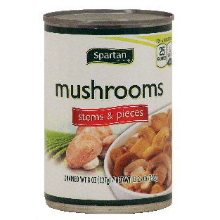 Spartan  mushrooms, stems & pieces 13.25oz