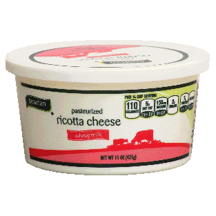 Spartan  pasteurized ricotta cheese, whole milk 15oz