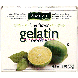 Spartan  lime flavor gelatn 3oz