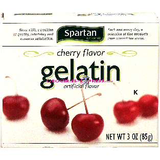Spartan  cherry flavor gelatin 3oz