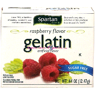 Spartan  sugar-free raspberry gelatin 0.44oz