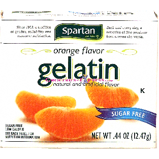 Spartan  sugar-free orange gelatin 0.44oz