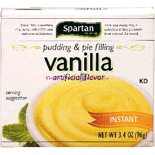 Spartan  vanilla instant pudding 3.4oz