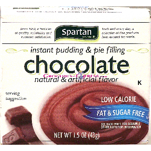 Spartan  instant sugar-free fat-free chocolate pudding 1.5oz