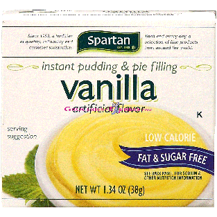 Spartan  instant fat-free sugar-free vanilla pudding 1.34oz