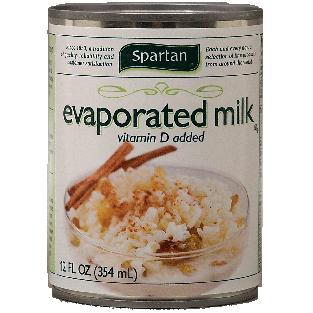 Spartan  regular evaporated milk, vitamin d added 12fl oz