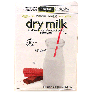 Spartan  instant dry mlk makes 8 quarts 25.6oz