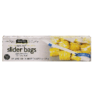 Spartan Sure Seal slider bags for freezer with write-on labels, ga10ct