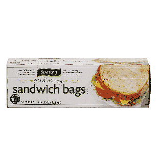 Spartan  clear plastic with fold & close top sandwich bags, 6 1/4150ct