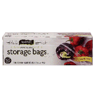 Spartan  reclosable food storage bags quart size 50ct