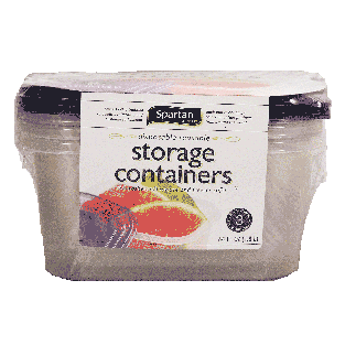 Spartan  disposable reusalbe deep storage containers with lid, hold3ct
