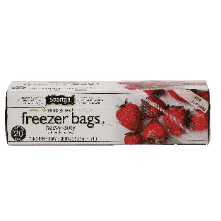 Spartan  reclosable heavy duty quart size freezer bags 20ct