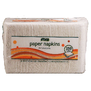 Spartan  white one-ply paper napkins 250ct