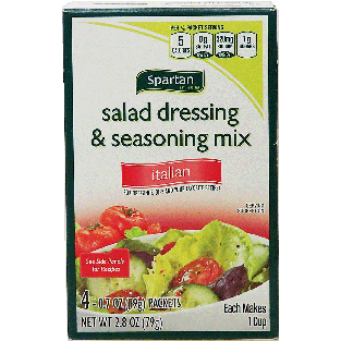 Spartan  salad dressing & seasoning mix, italian, 4-packs each ma2.8oz