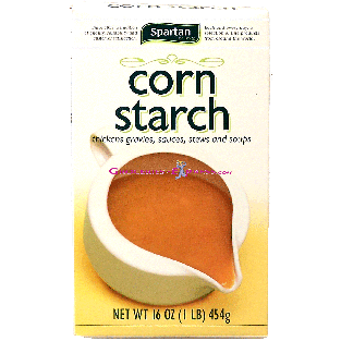 Spartan  corn starch, thickens gravies, sauces, stews and soups 16oz