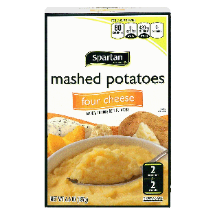Spartan  four cheese mashed potatoes, twin pack 6.6oz