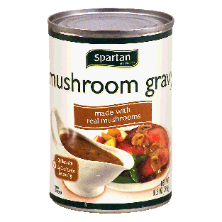 Spartan  mushroom gravy made with real mushrooms 10.5oz