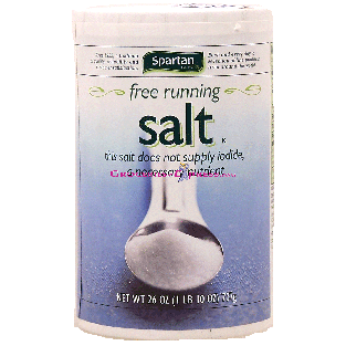 Spartan  free running salt.  no iodide 26oz