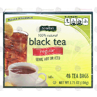 Spartan  100% natural black tea, 48-bags 3.75-oz