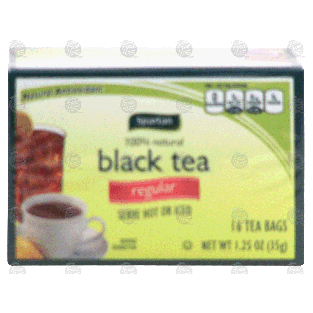 Spartan  100% natural black tea, 16 tea bags 1.25-oz