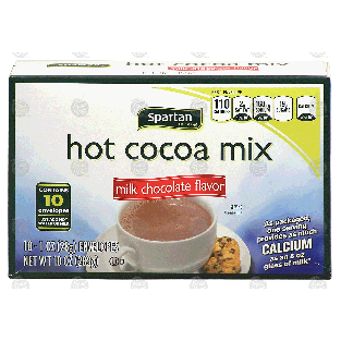 Spartan  instant hot cocoa mix, milk chocolate flavor, 10-packets10-oz