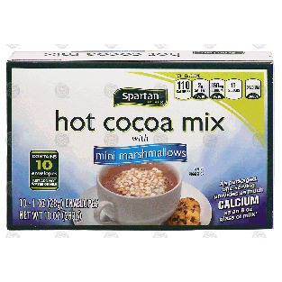 Spartan  instant powdered hot cocoa mix with mini marshmallows, 110-oz