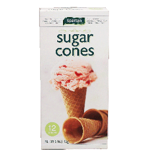 Spartan  sugar ice cream cones, 12-count 5oz