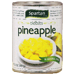 Spartan  pineapple tidbits in natural juice 20oz