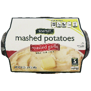 Spartan  roasted garlic mashed potatoes, 5 servings 24oz