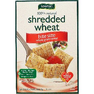 Spartan  shredded wheat, bite size 16.4oz