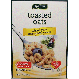 Spartan  toasted oats cereal, comare this product to cheerios 14oz