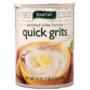 Spartan  enriched white hominy quick grits 24oz