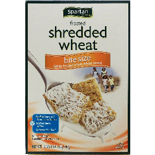 Spartan  frosted bite size shredded wheat 19oz