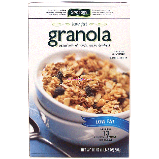 Spartan  low fat granola cereal with almonds, raisins & wheat 18oz