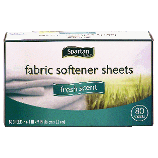 Spartan  dryer fabric softener sheets, fresh scent 80ct