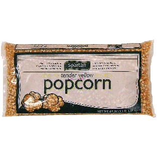 Spartan  tender yellow popcorn kernels, unpopped 64oz