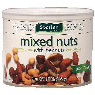 Spartan  roasted lightly salted mixed nuts with peanuts 10oz