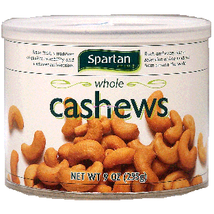 Spartan  regular whole cashews 8.5oz