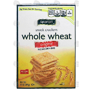 Spartan  snack crackers, whole wheat 10oz