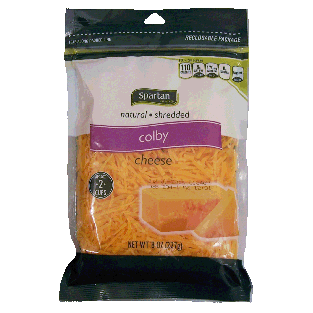 Spartan  natural shredded colby cheese 8oz