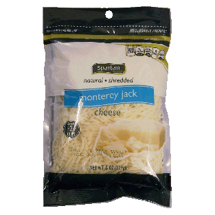 Spartan  natural shredded monterey jack cheese 8oz