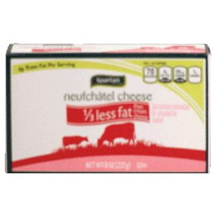 Spartan  1/3 less fat than cream cheese, neufchatel cheese 8oz