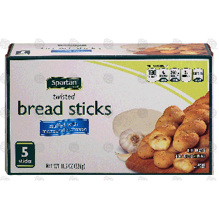 Spartan  twisted  bread sticks stuffed with mozzarella cheese, 11.5-oz