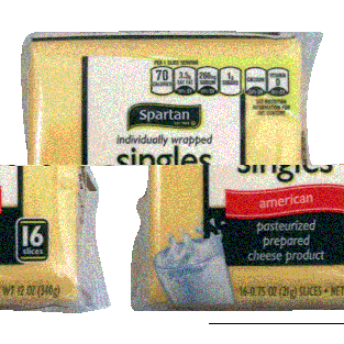 Spartan  american pasteurized process cheese product, 16 individua12oz