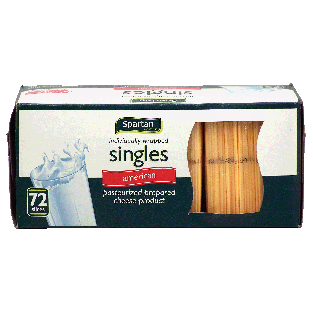 Spartan  american pasteurized process cheese food, 72 individually48oz