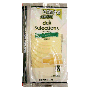 Spartan deli selection natural provolone cheese slices, 10-count 8oz