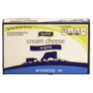 Spartan  regular cream cheese 8oz